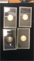 Lot of 4 Uncirculated 1971 Eisenhower Dollars