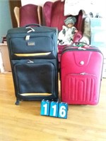 2 LARGE SUITCASES