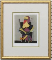 Donna Seduta Print Plate Signed by Pablo Picasso