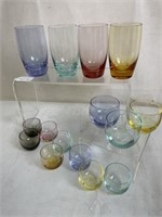 Moser Multi Colored Tumblers & Shot Glasses 15 pcs