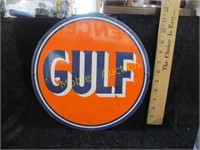 PORCELAIN GULF SIGN