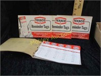 TEXACO REMINDER TAGS