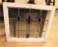 Vintage leaded glass window