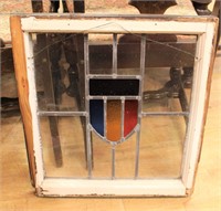 Vintage leaded glass window