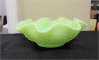 Fenton 9.5in lime sherbet bowl