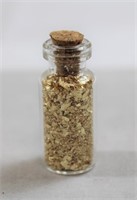 1 small vial of gold flakes
