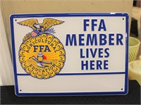 Vintage metal FFA sign