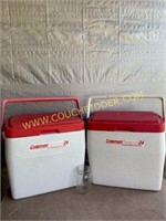 Pair of Coleman coolers