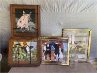 Assortment of farm animal pictures