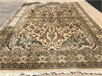 Large hand knotted rug