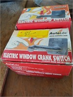 Electric window crank switches