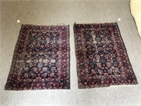 2 Early hand knotted Persian rugs