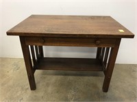 Antique Mission oak writing desk