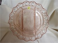 Plate, 10 1/2 " 3-part Good condition (stand not i