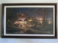 Terry Redlin, Canvas "Harvest  Moon Ball" Limited