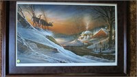 Terry Redlin, "Deer Crossing" Limited Edition prin