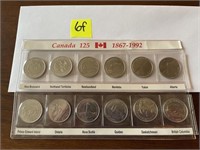 Coins/Currency-Canada 125 Collection of Quarters