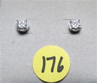 Diamond Earrings: 1/4 CTTW 10K posts. Purchased on