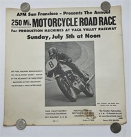 Vintage 1960s California Motorcycle Road Race