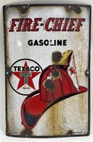 Early Texaco Fire Chief Gasoline Porcelain Pump