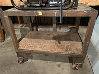 Tools-Steel cart 40" x 26" x 34"h,cart only