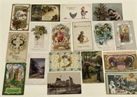 Lot of 17 Antique Postcards