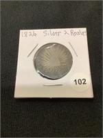 1826 Silver 2 Reales