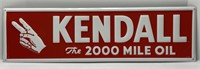 Kendall Motor Oil Embossed Metal Adv