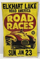Elkhart Lake Road Races Cardstock Poster