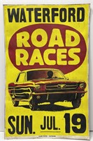 Waterford Road Races Mustang Cardstock Poster