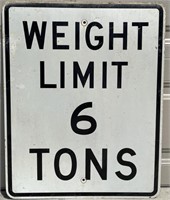 6 Ton Weight Limit Road Sign
Measures