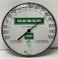 Vintage DESCO Chemicals Convex Glass Adv