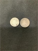 1853 & 1889 Seated Dimes