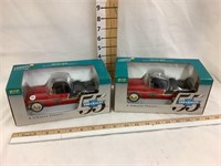 (2) Indian Motorcycle 55 Chevy Cars, NIB
