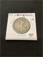 1917S Walking Liberty Half Dollar