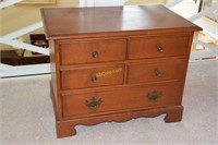 Low chest with dove tail drawers.