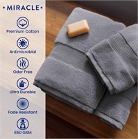 MIRACLE TOWEL BATH TOWEL - STONE