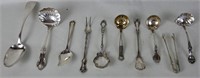 ASSORTED STERLING SILVER UTENSILS