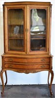 1940s LOUIS XV STYLE CHINA CABINET