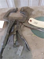 2 vise grip clamps
