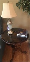 Lamp table and lamp