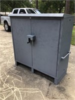 Large metal cabinet. Great for paints and chemical