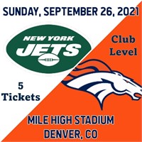 5 Denver Broncos vs New York Jets Tickets