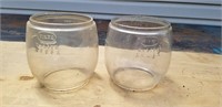 Clear Glass Dietz Globes for lanterns