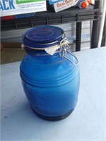 10" TALL BLUE JAR