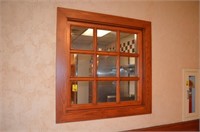 34.25" x 34.25" Oak Window
