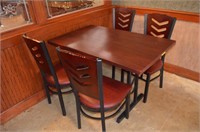46 x 28" Table & 4 Chairs