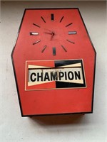Champion Spark Plug Clock - Battery Operated