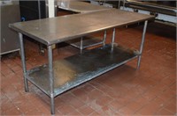 Stainless Steel Prep Table with Shelf