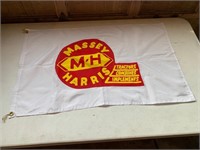 Massey Harris Flag - Tractors, Combines,